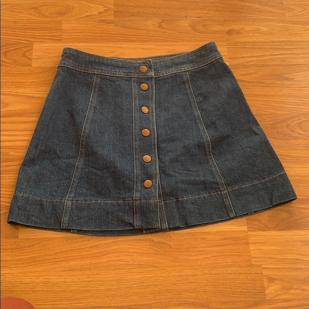 Madewell mini denim skirt